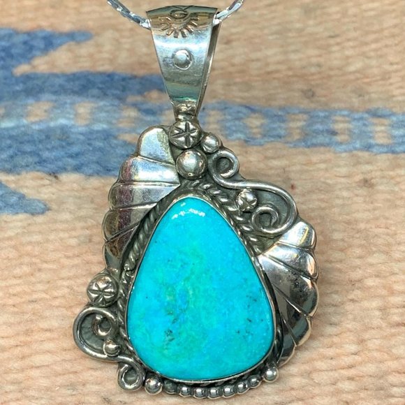 Sleeping Beauty Turquoise Pendant #3472 - Picture 1 of 1